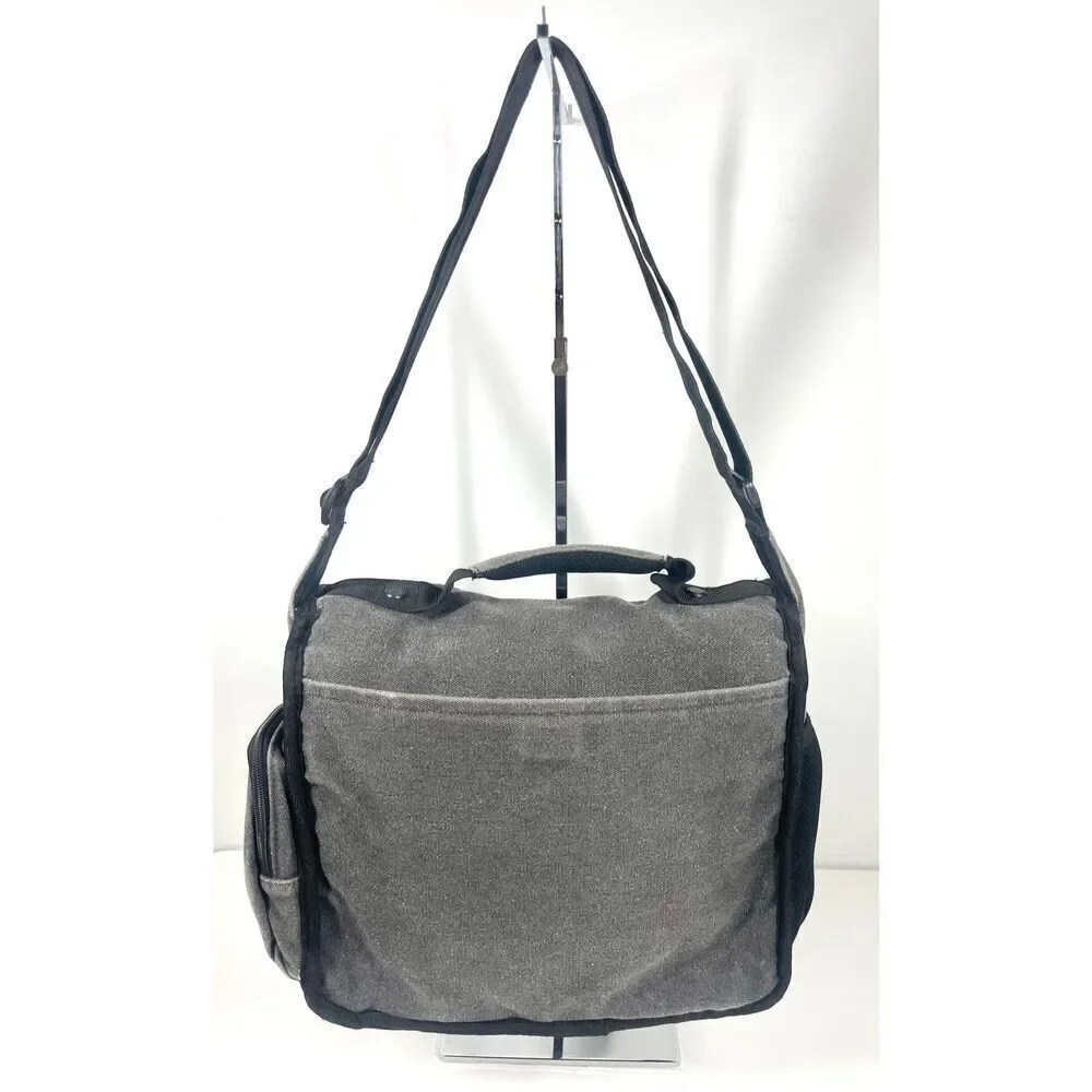 SwissGear Zinc Canvas Gray 14” Laptop Messenger Bag Shoulder Bag Top Handle